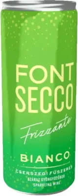 Font Pincészet Cserszegi Secco palackja