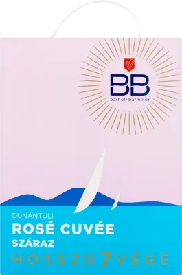 BB Dunántúli Rosé Cuvée 2025 palackja