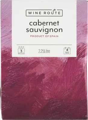 Wine Route Cabernet Sauvignon palackja