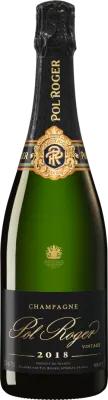 Pol Roger Brut Vintage 2018 palackja